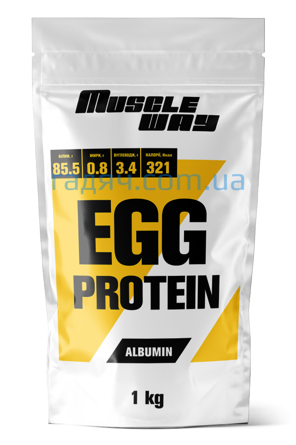 Яєчний протеїн MuscleWay 1 кг (різні смаки)